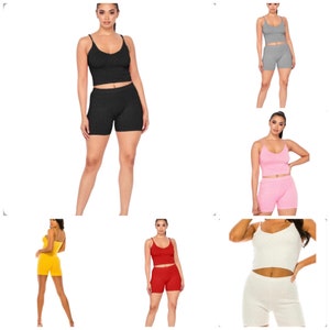 Women's Knit Cable Shorts Set